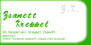 zsanett kreppel business card